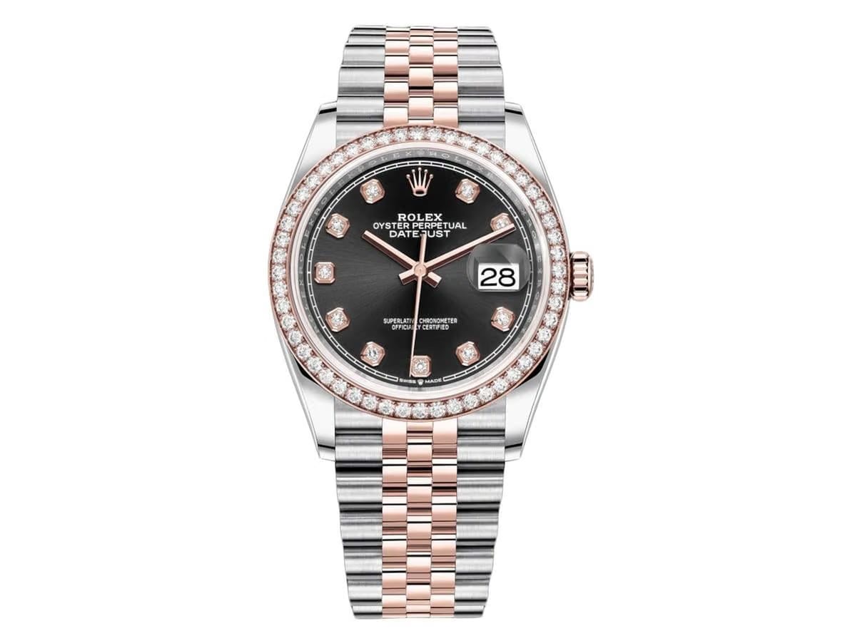 Rolex | Datejust | 126281RBR | Gold/Steel | 36 mm | Gold/Steel | Black | Automatic
