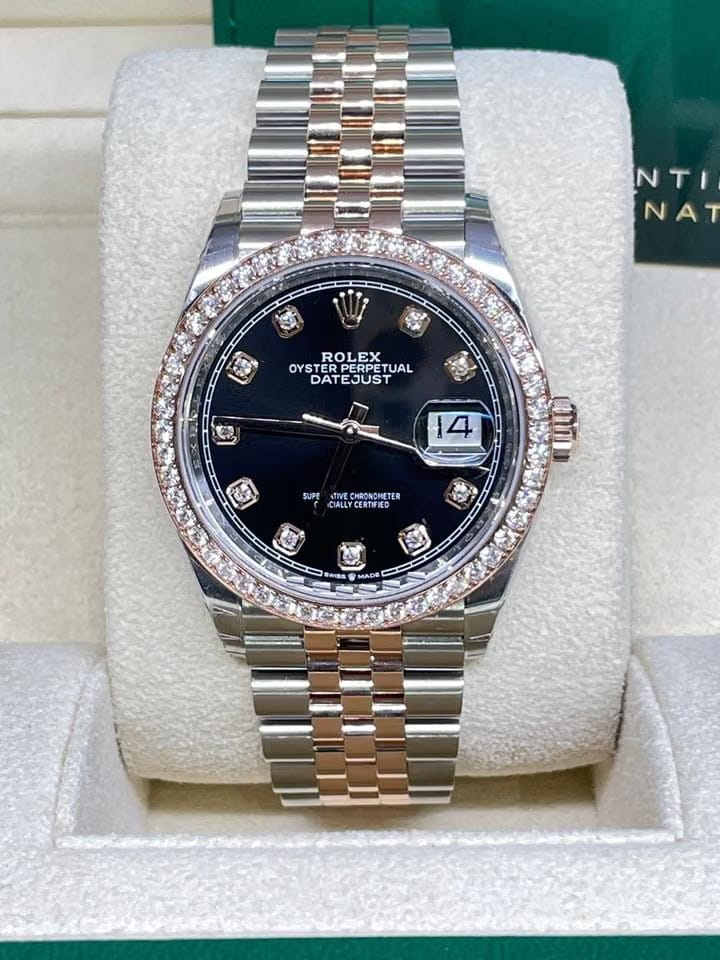 Rolex | Datejust | 126281RBR | Gold/Steel | 36 mm | Gold/Steel | Black | Automatic