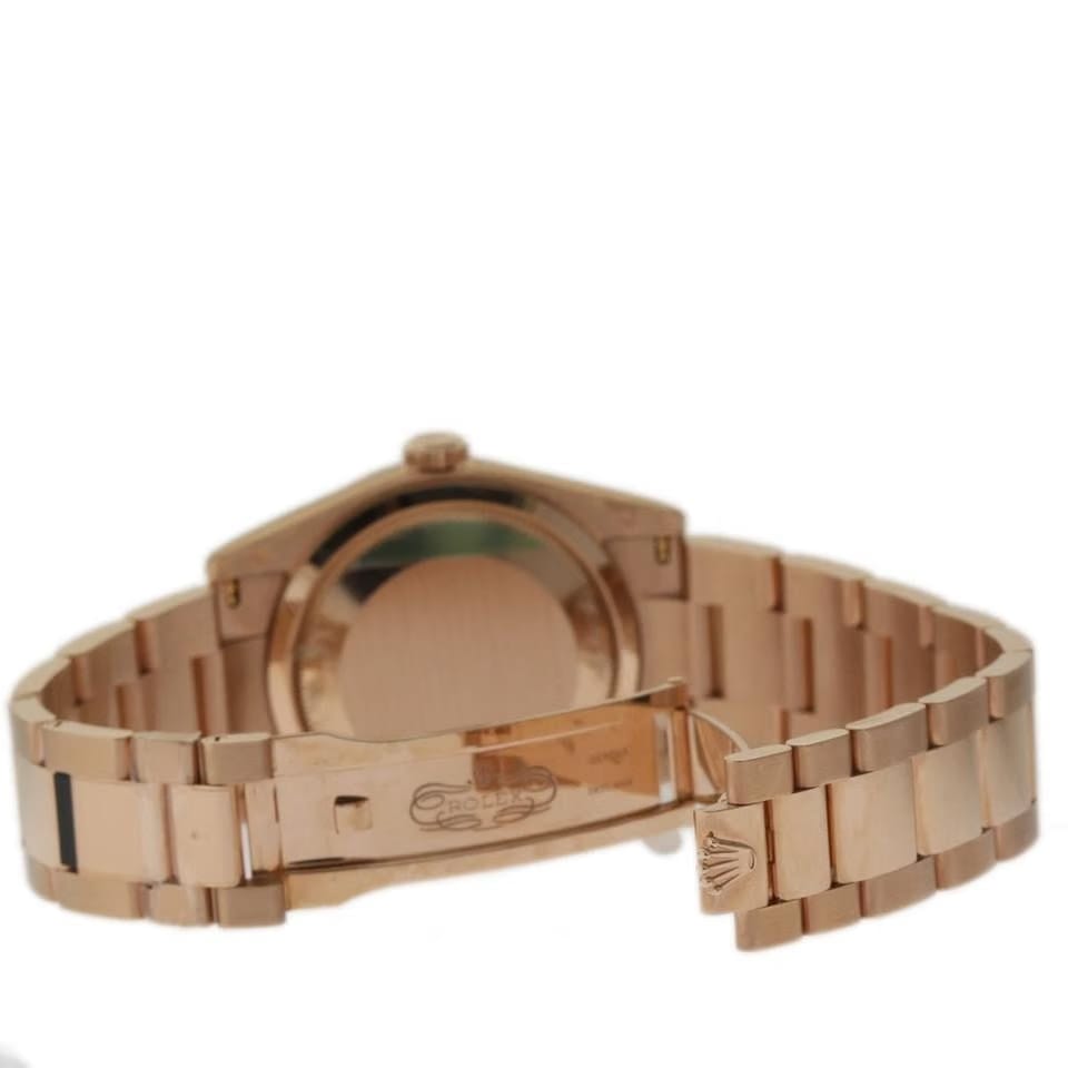 Rolex | Day-Date | 118205 | Rose gold | 36 mm | Rose gold | Black | Automatic