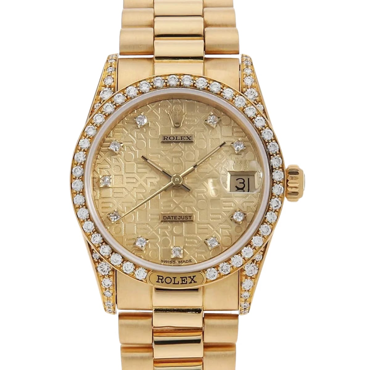 Rolex Day Date18138 Yellow gold 31 mm Yellow gold Champagne Automatic Watch