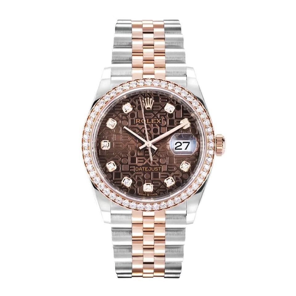 Rolex | Datejust | 126281RBR | Steel | 36 mm | Gold/Steel | Brown | Automatic