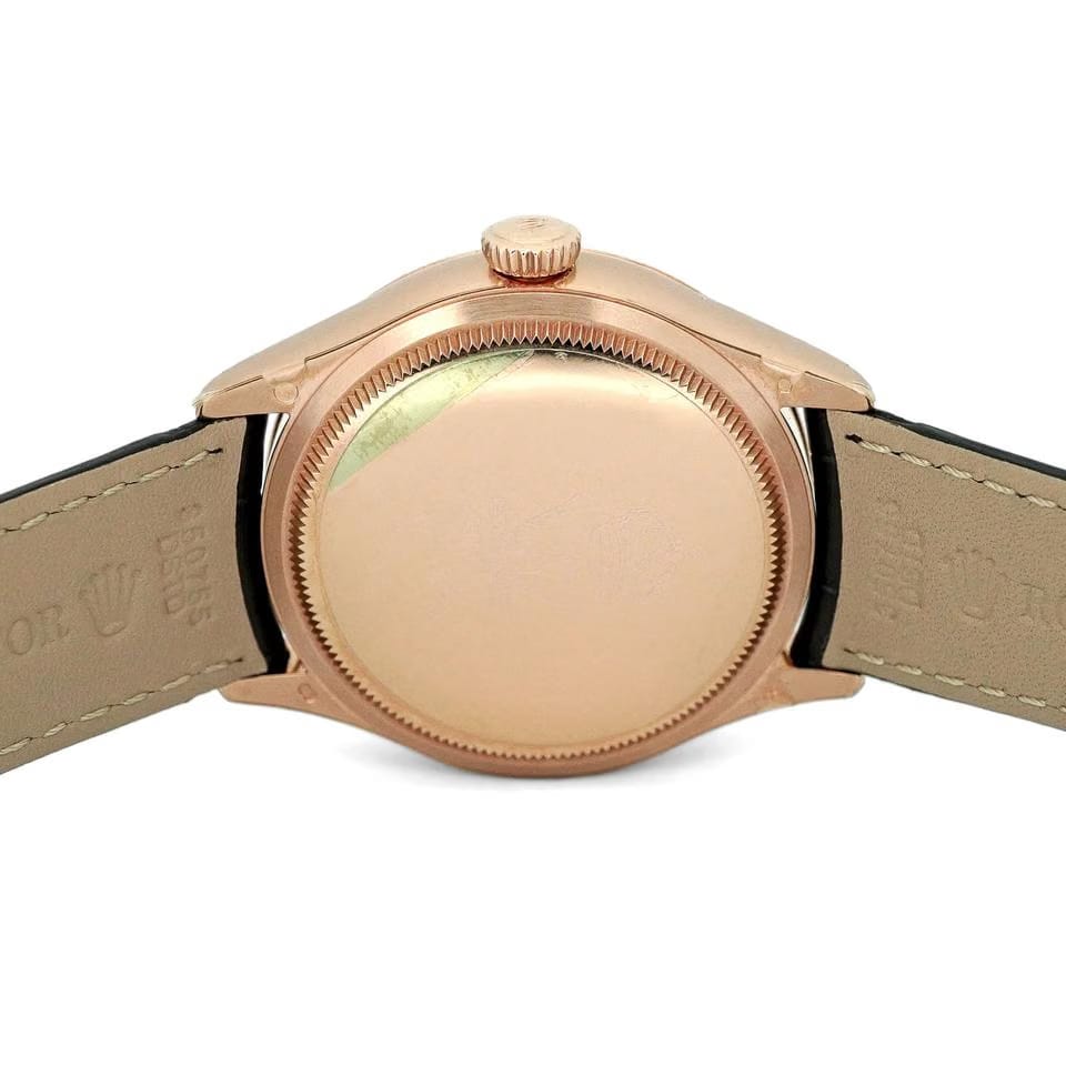 Rolex | Cellini | 50525 | Rose gold | 39 mm | Calf skin | Brown | Automatic