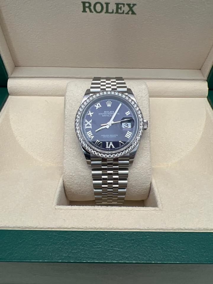 Rolex | Datejust | 126284RBR-0014 | Steel | 36 mm | Gold/Steel | Blue | Automatic