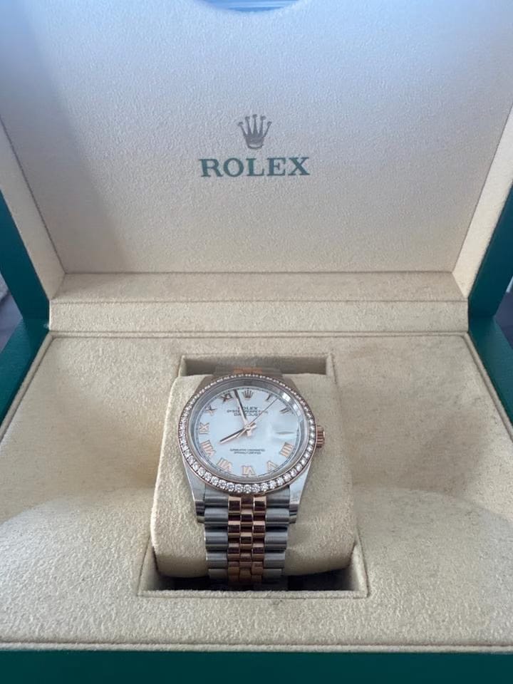 Rolex | Datejust | 126281RBR | Steel | 36 x 44 mm | Gold/Steel | White | Automatic