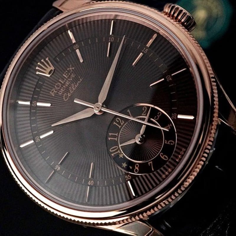 Rolex | Cellini | 50525 | Rose gold | 39 mm | Brown | Automatic