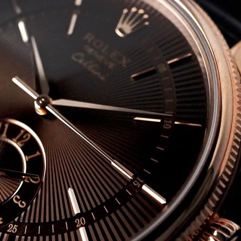 Rolex | Cellini | 50525 | Rose gold | 39 mm | Brown | Automatic