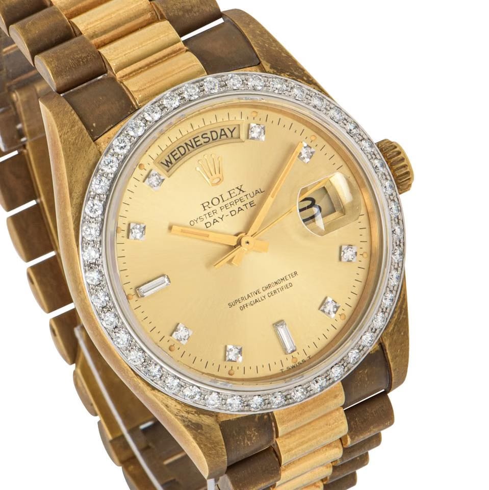 Rolex | Day-Date | 18048 | Yellow gold | 36 mm | Yellow gold | Champagne | Automatic