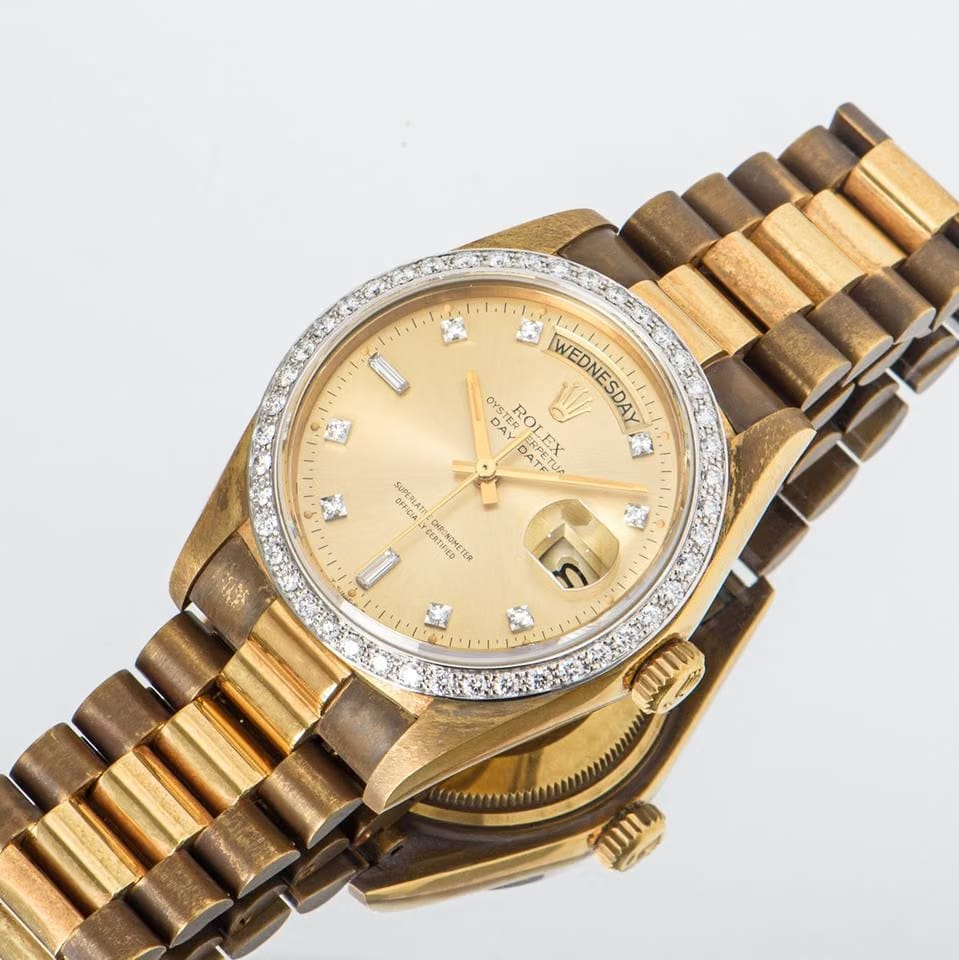 Rolex | Day-Date | 18048 | Yellow gold | 36 mm | Yellow gold | Champagne | Automatic