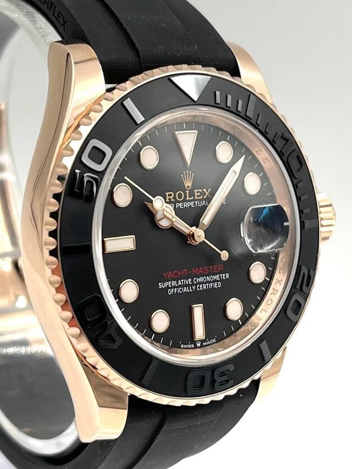 Rolex | Yacht-Master | 126655-0002 | Rose gold | 40 mm | Rubber | Black | Automatic