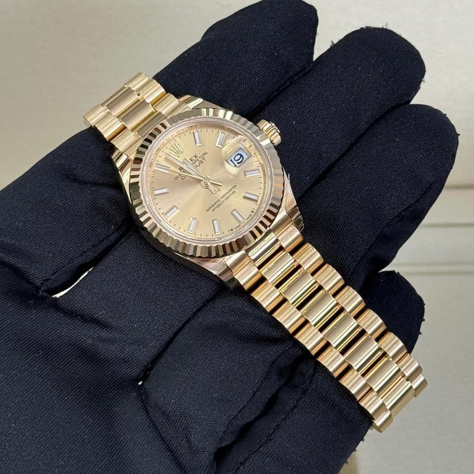 Rolex | Datejust | 279178 | Yellow gold | 28 mm | Yellow gold | Champagne | Automatic