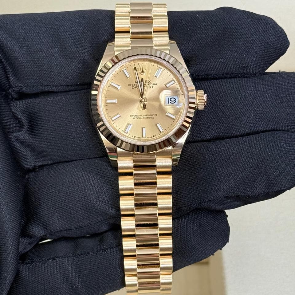 Rolex | Datejust | 279178 | Yellow gold | 28 mm | Yellow gold | Champagne | Automatic