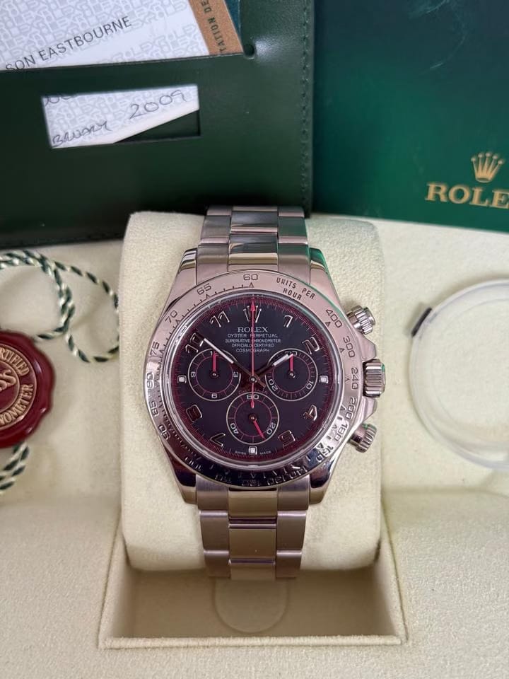 Rolex | Daytona | 116509 | White gold | 40 mm | White gold | Grey | Automatic