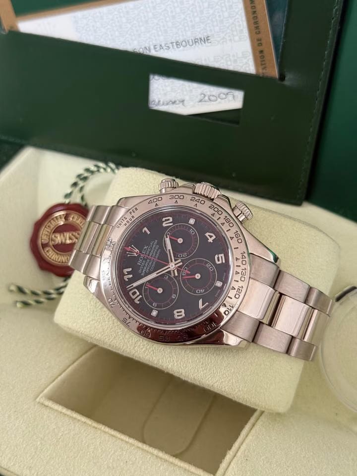 Rolex | Daytona | 116509 | White gold | 40 mm | White gold | Grey | Automatic