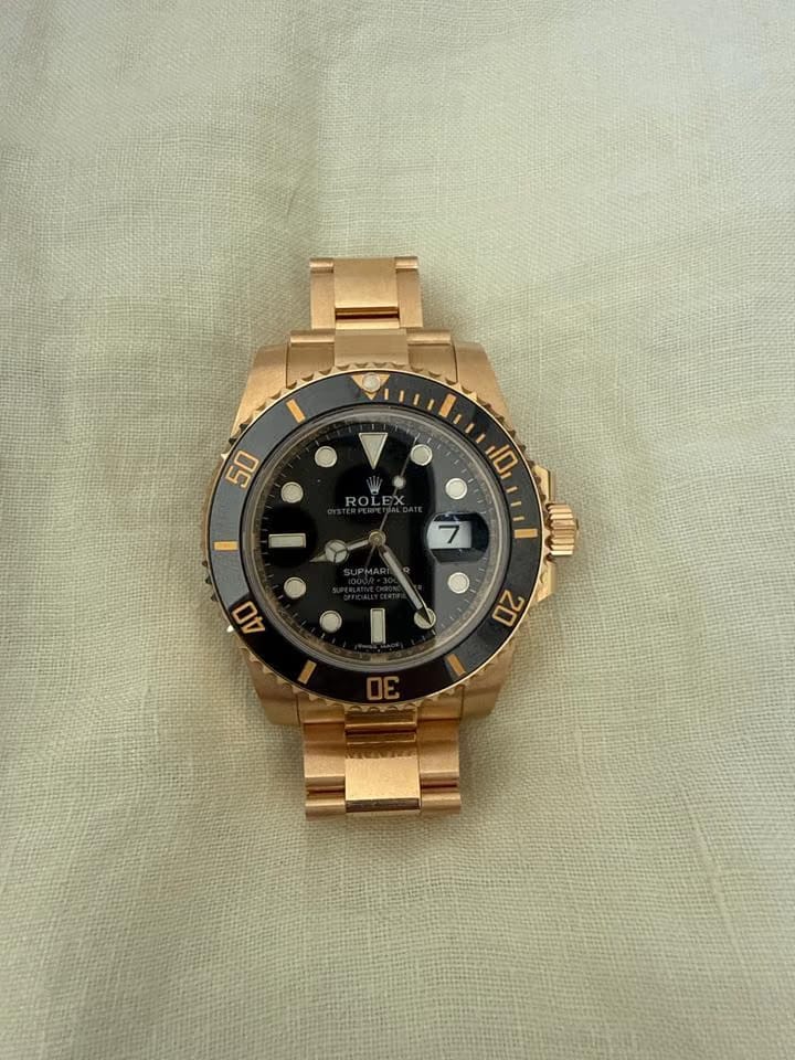 Rolex | Submariner | 116618 | Yellow gold | 40 mm | Yellow gold | Black | Automatic
