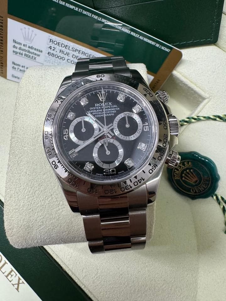 Rolex | Daytona | 116509 | White gold | 40 mm | White gold | Black | Automatic