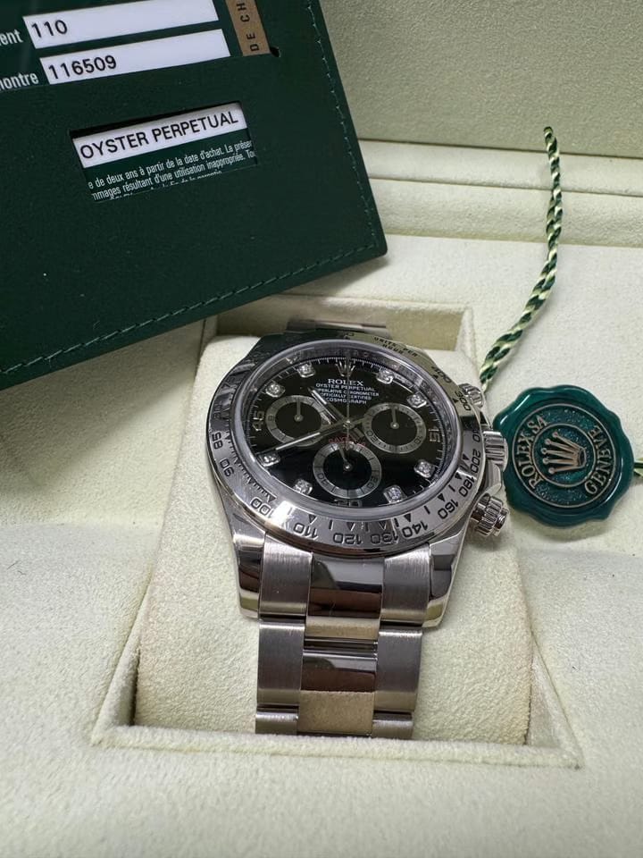 Rolex | Daytona | 116509 | White gold | 40 mm | White gold | Black | Automatic