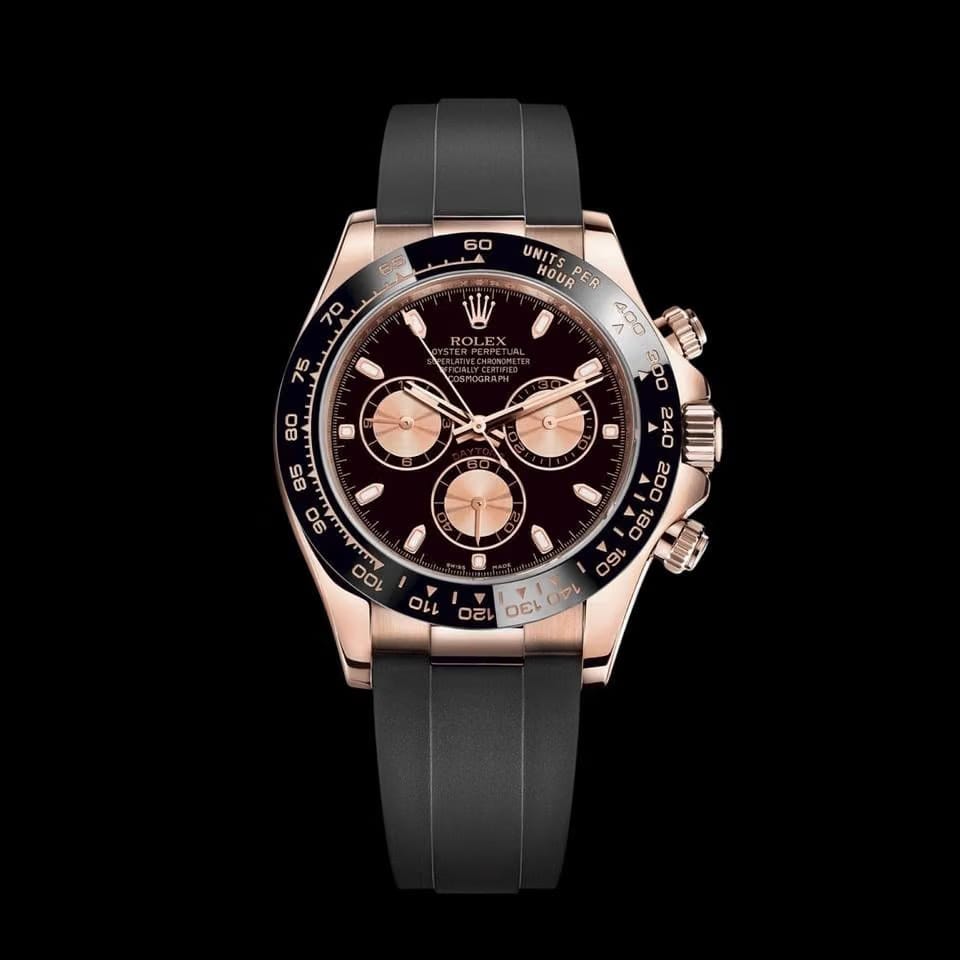 Rolex | Daytona | 116515ln | Rose gold | 40 mm | Rubber | Black | Automatic