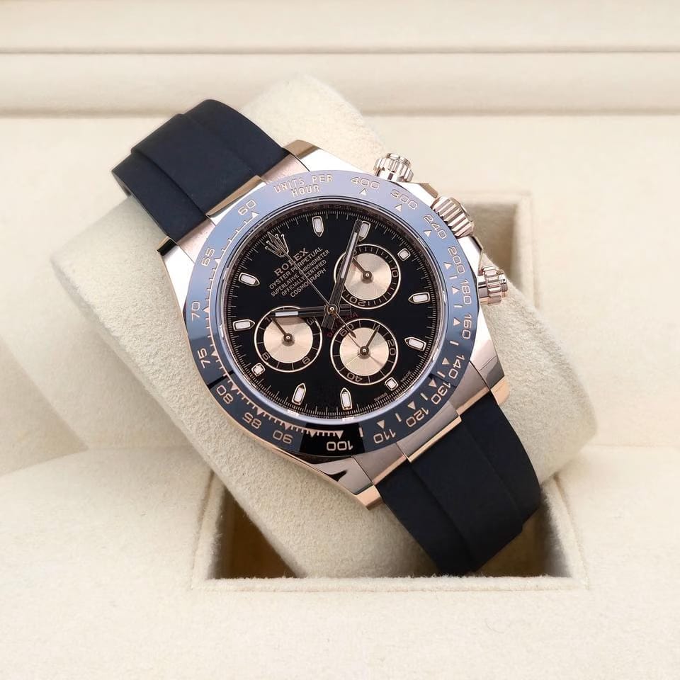 Rolex | Daytona | 116515ln | Rose gold | 40 mm | Rubber | Black | Automatic