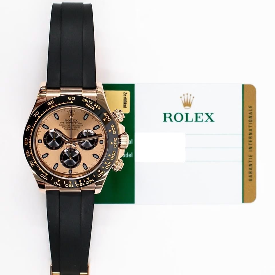 Rolex | Daytona | 116515ln | Rose gold | 40 mm | Rubber | Pink | Automatic