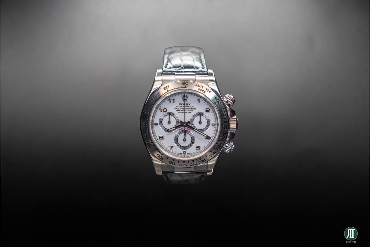 Rolex | Daytona | 116519LN | White gold | 40 mm | Crocodile skin | Mother of pearl | Automatic