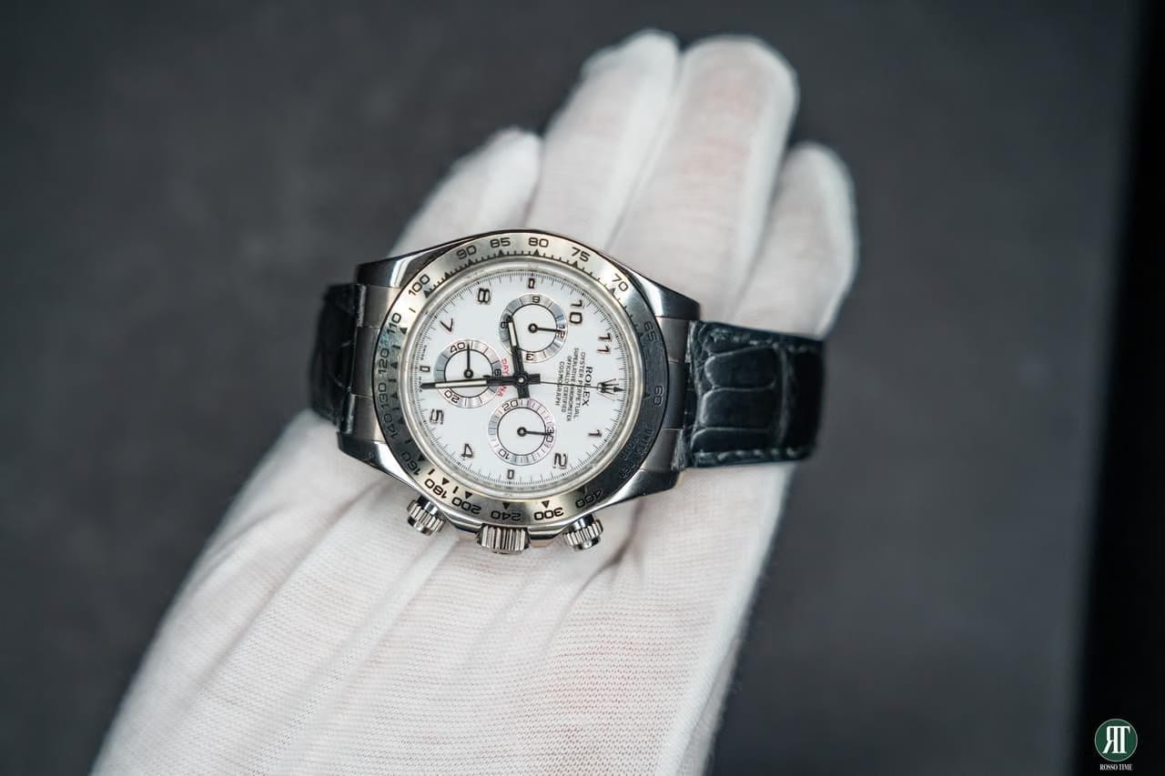 Rolex | Daytona | 116519LN | White gold | 40 mm | Crocodile skin | Mother of pearl | Automatic