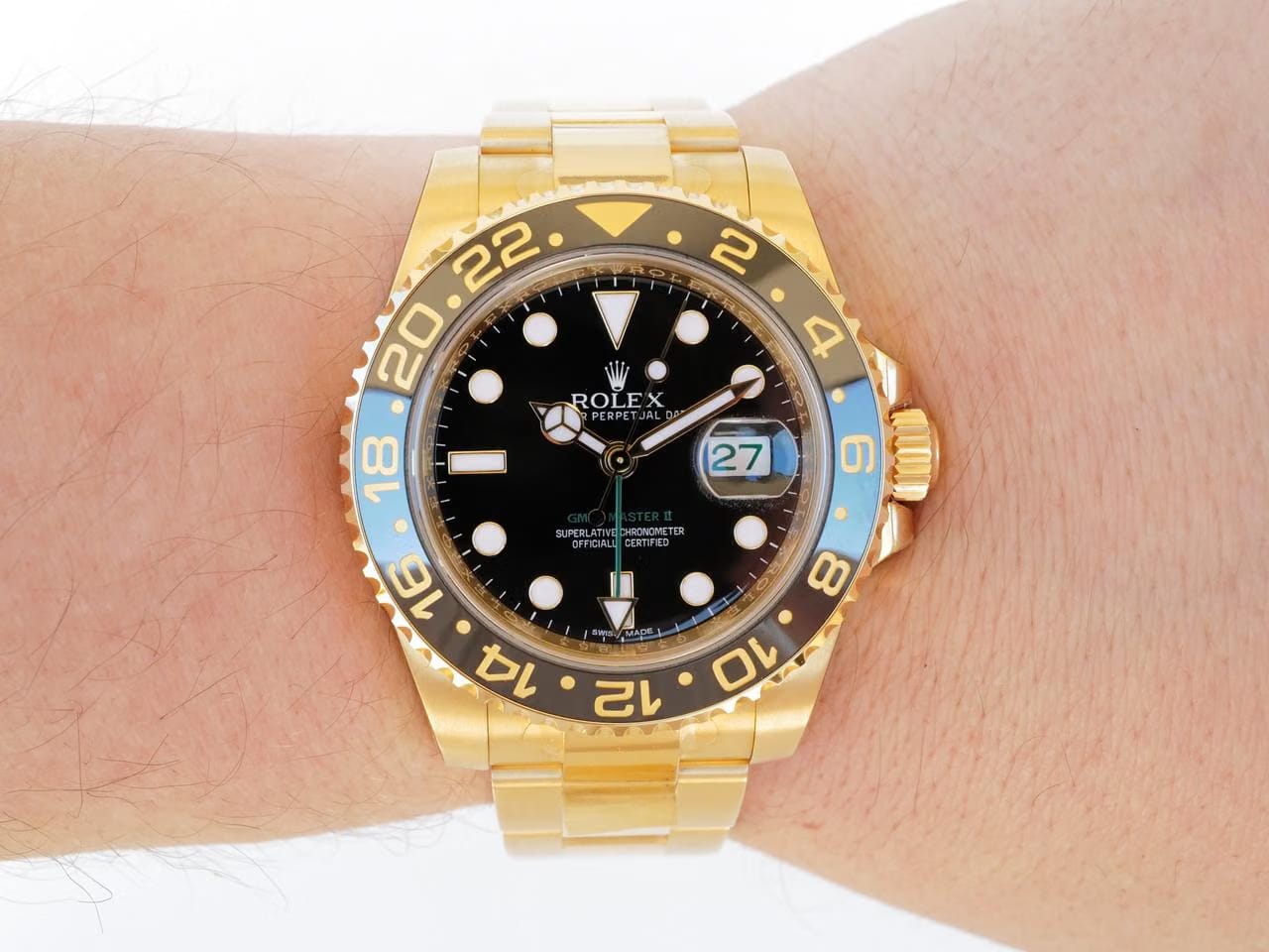 Rolex | GMT-Master II | 116718LN | Yellow gold | 40 mm | Yellow gold | Black | Automatic