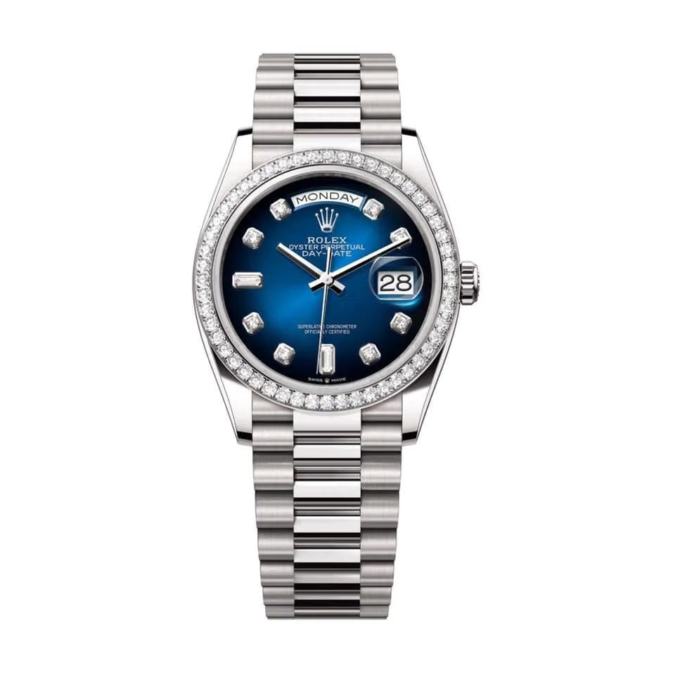 Rolex | Day-Date | 128349RBR-0010 | 36 mm | Blue | Automatic