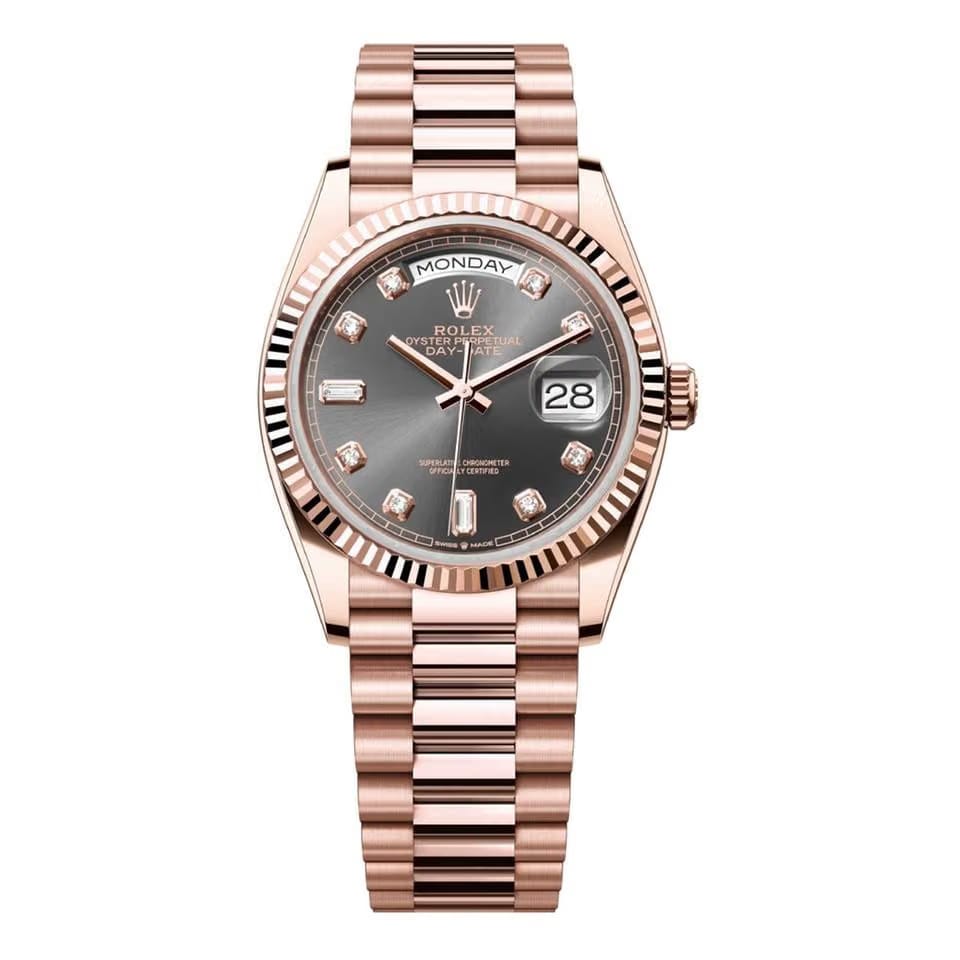 Rolex | Day-Date | 128235-0050 | 36 mm | Rose gold | Automatic