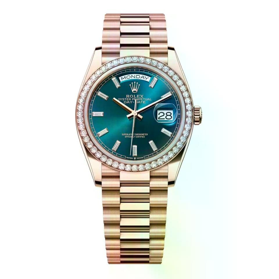 Rolex | Day-Date | 128345RBR-0083 | 36 mm | Rose gold | Automatic
