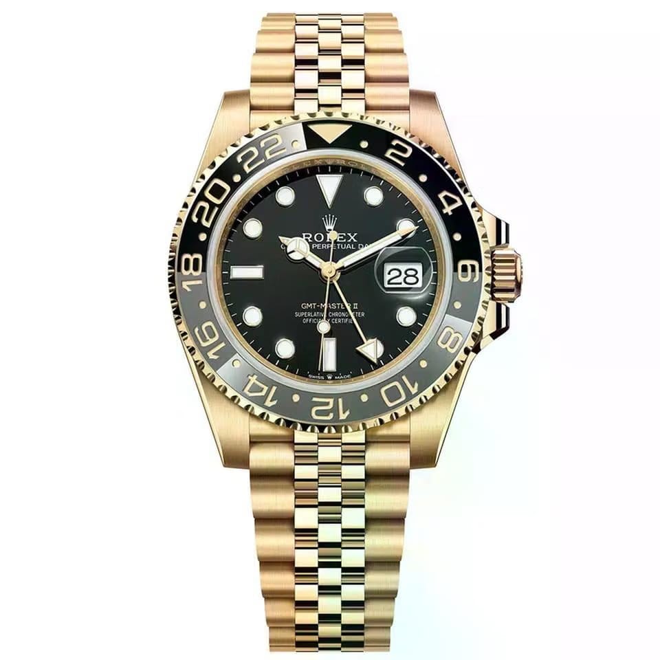 Rolex | GMT-Master II | 126718GRNR-0001 | 40 mm | Yellow gold | Black | Automatic