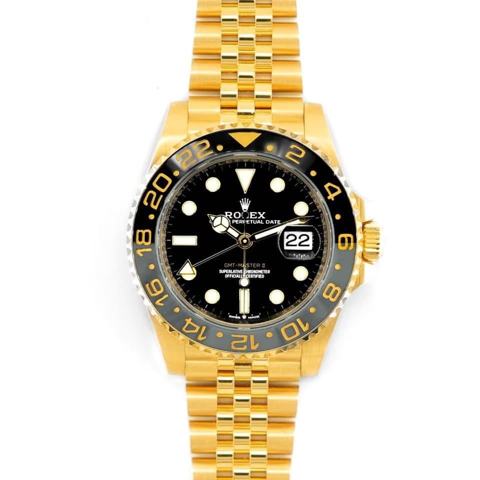 Rolex | GMT-Master II | 126718grnr | Yellow gold | 40 mm | Yellow gold | Black | Automatic