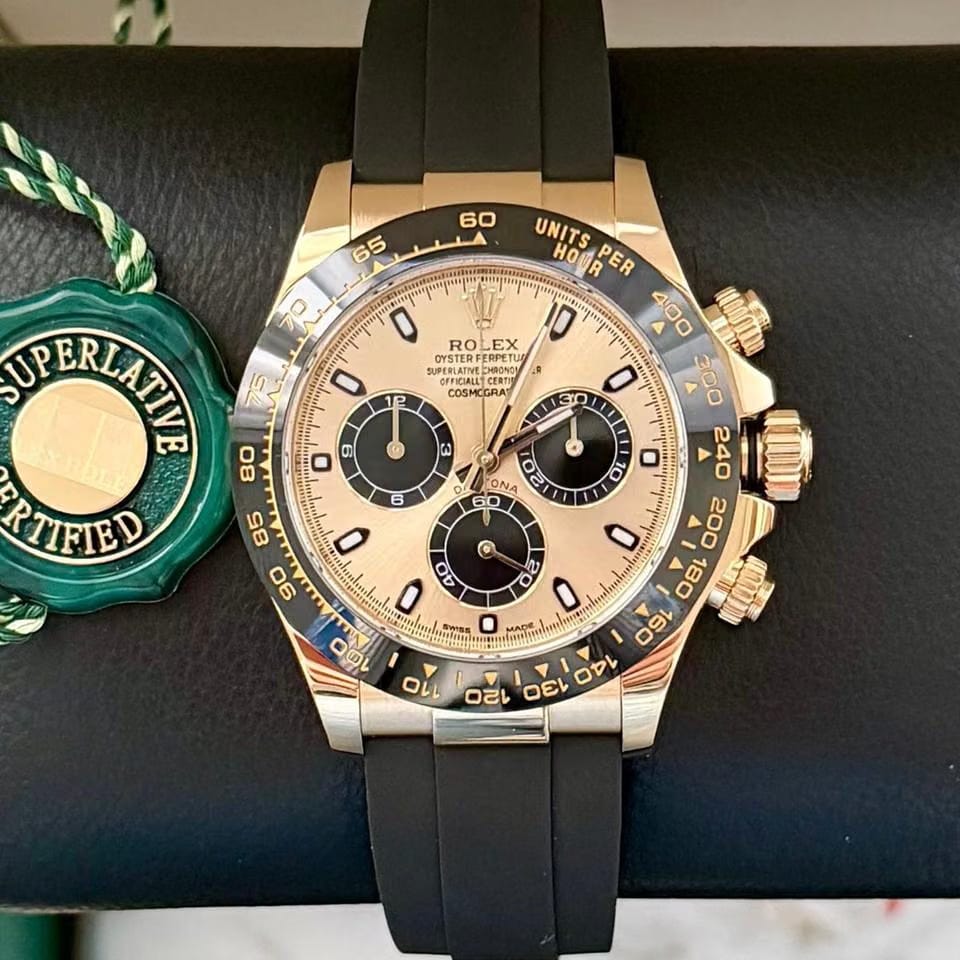Rolex | Daytona | 116518LN | Yellow gold | 40 mm | Rubber | Champagne | Automatic