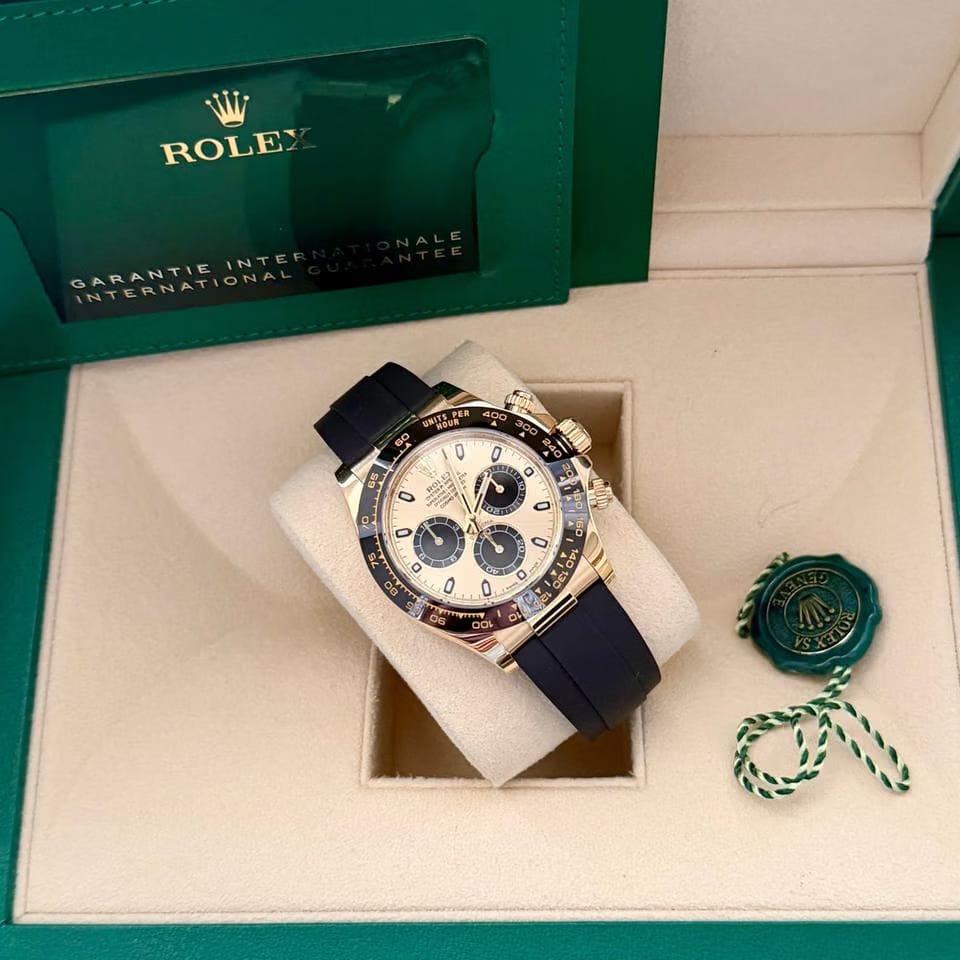 Rolex | Daytona | 116518LN | Yellow gold | 40 mm | Rubber | Champagne | Automatic