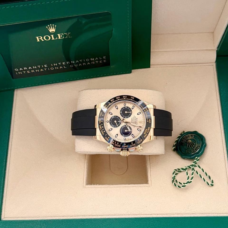 Rolex | Daytona | 116518LN | Yellow gold | 40 mm | Rubber | Champagne | Automatic