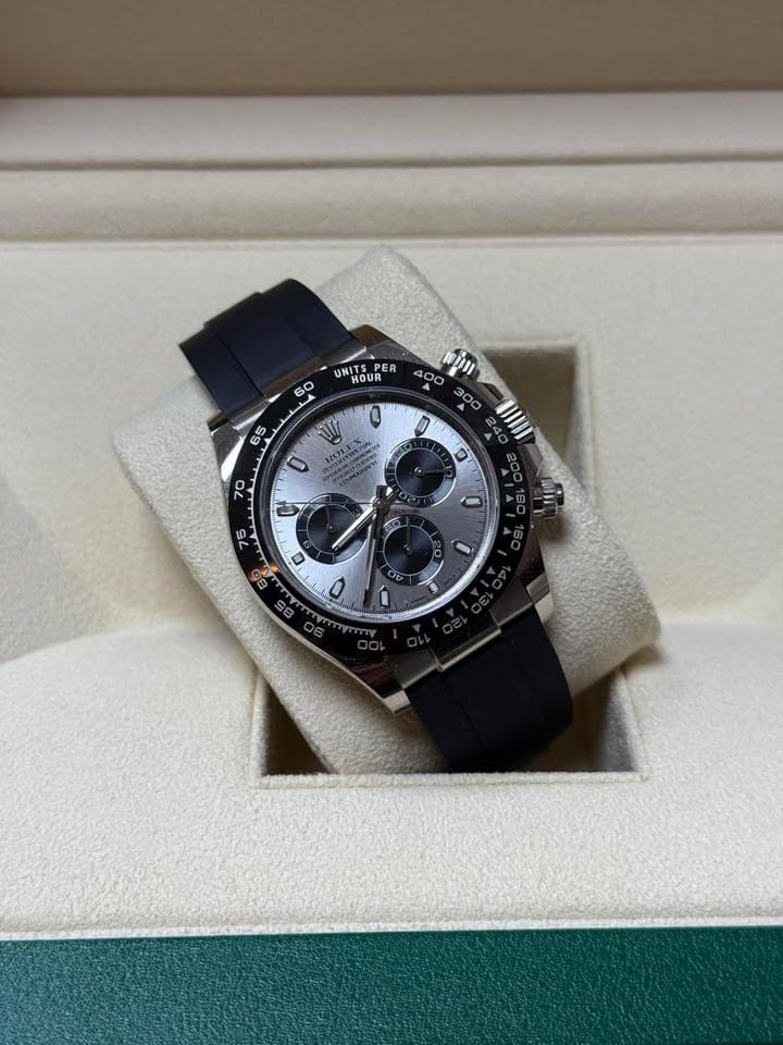 Rolex | Daytona | 116519LN | White gold | 40 mm | Rubber | Grey | Automatic
