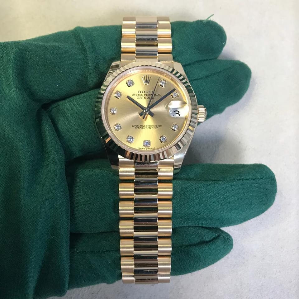 Rolex | Datejust | 278278 | Yellow gold | 31 x 37 mm | Yellow gold | Champagne | Automatic