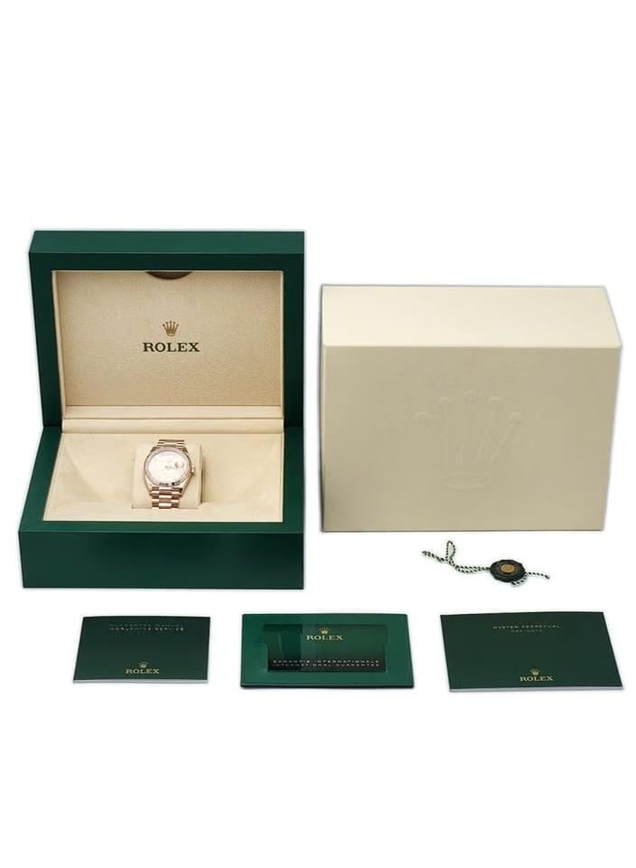 Rolex | Day-Date | 128235 | Rose gold | 36 mm | Rose gold | Pink | Automatic