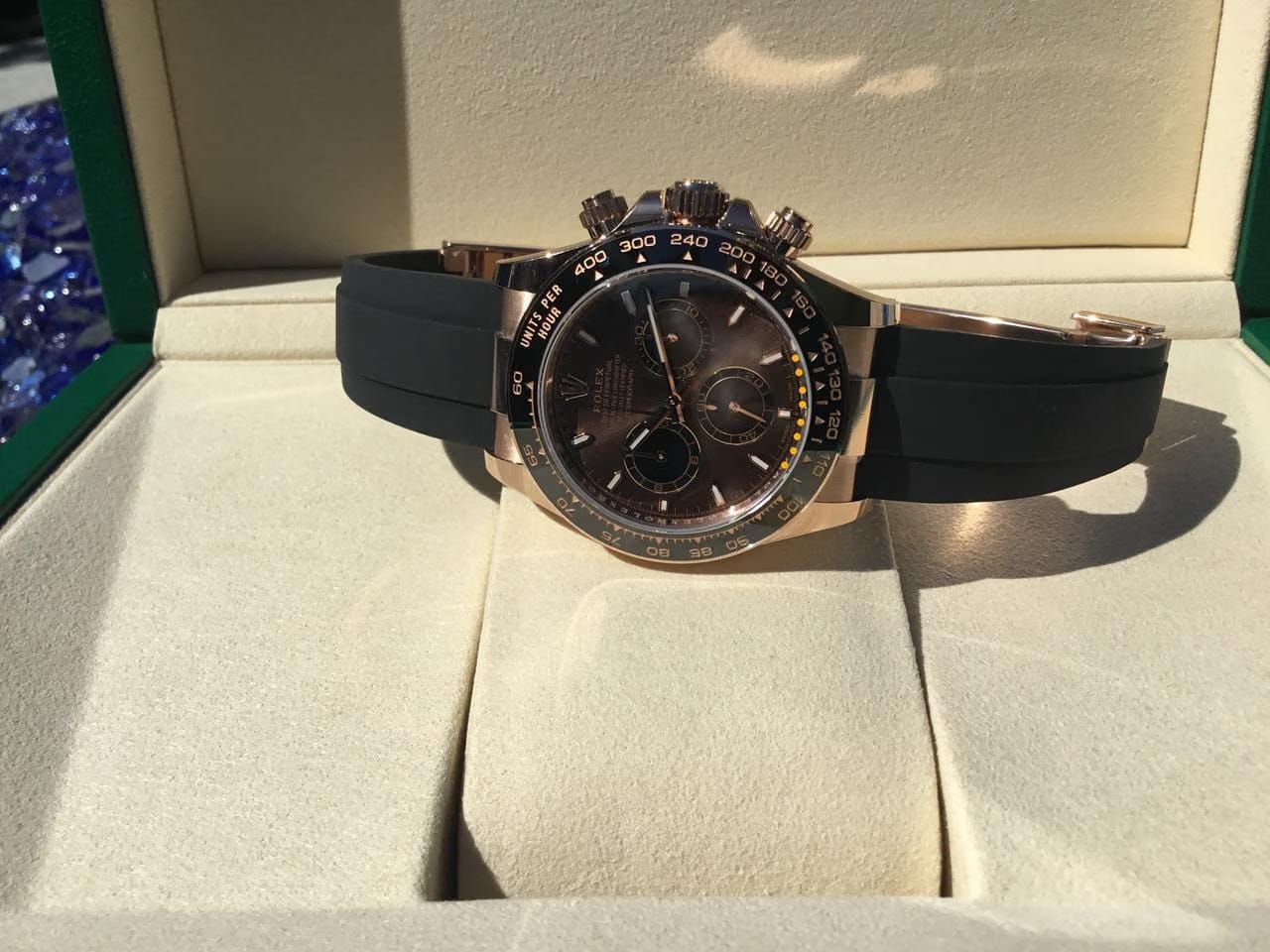Rolex | Daytona | 126515LN | Rose gold | 40 mm | Rubber | Brown | Automatic