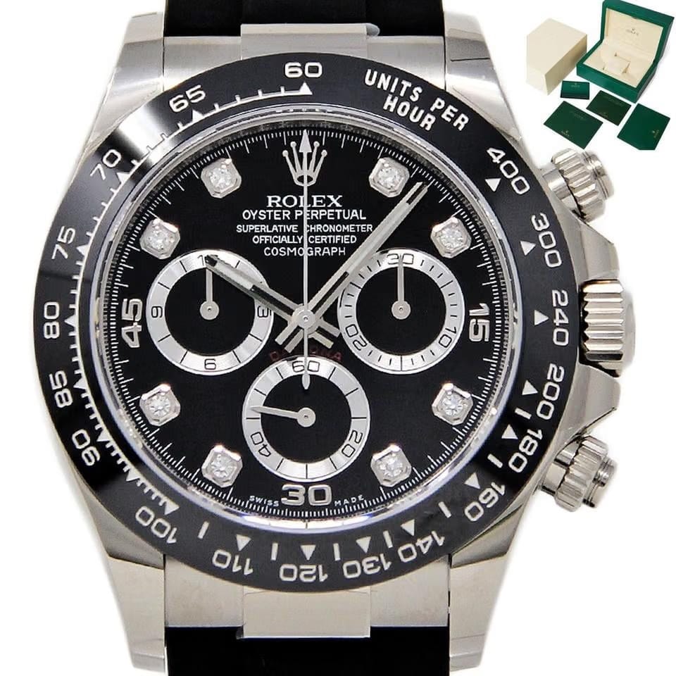 Rolex | Daytona | 116519 | White gold | 40 mm | Black | Automatic