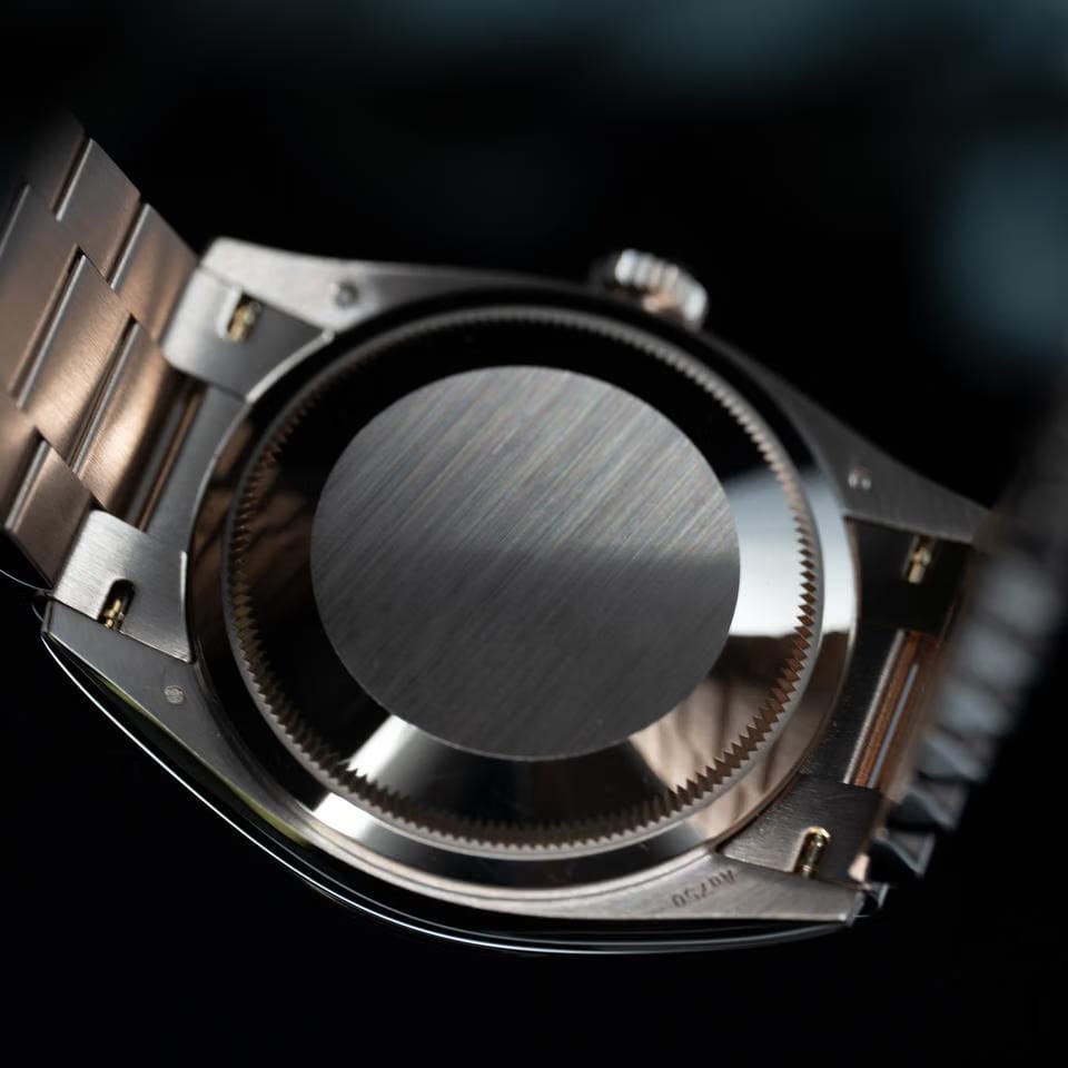 Rolex | Day-Date | 128235 | Rose gold | 36 x 43 mm | Rose gold | Blue | Automatic