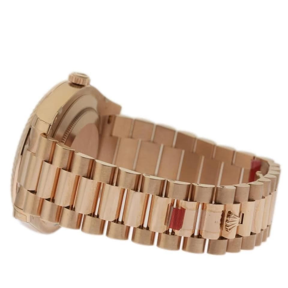 Rolex | Day-Date | 218235 | Rose gold | 41 mm | Rose gold | Black | Automatic