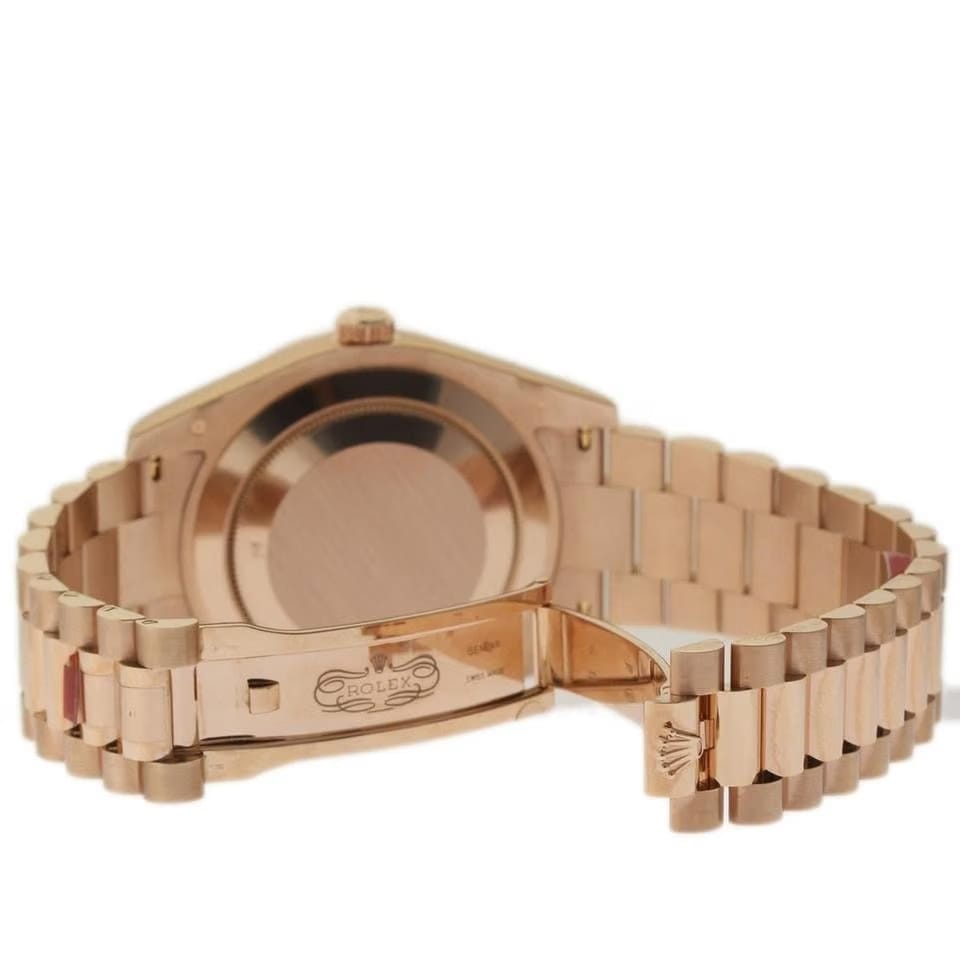 Rolex | Day-Date | 218235 | Rose gold | 41 mm | Rose gold | Black | Automatic