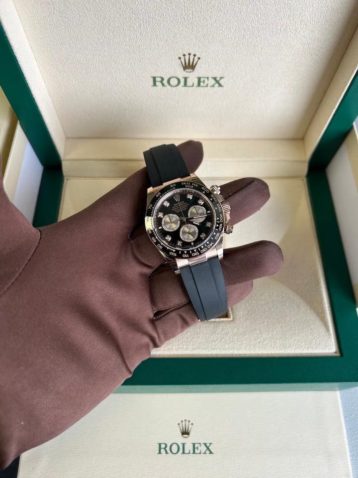 Rolex | Daytona | 126515LN | Rose gold | 40 mm | Rubber | Black | Automatic