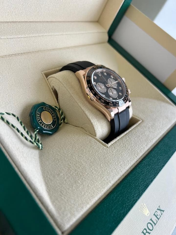 Rolex | Daytona | 126515LN | Rose gold | 40 mm | Rubber | Black | Automatic