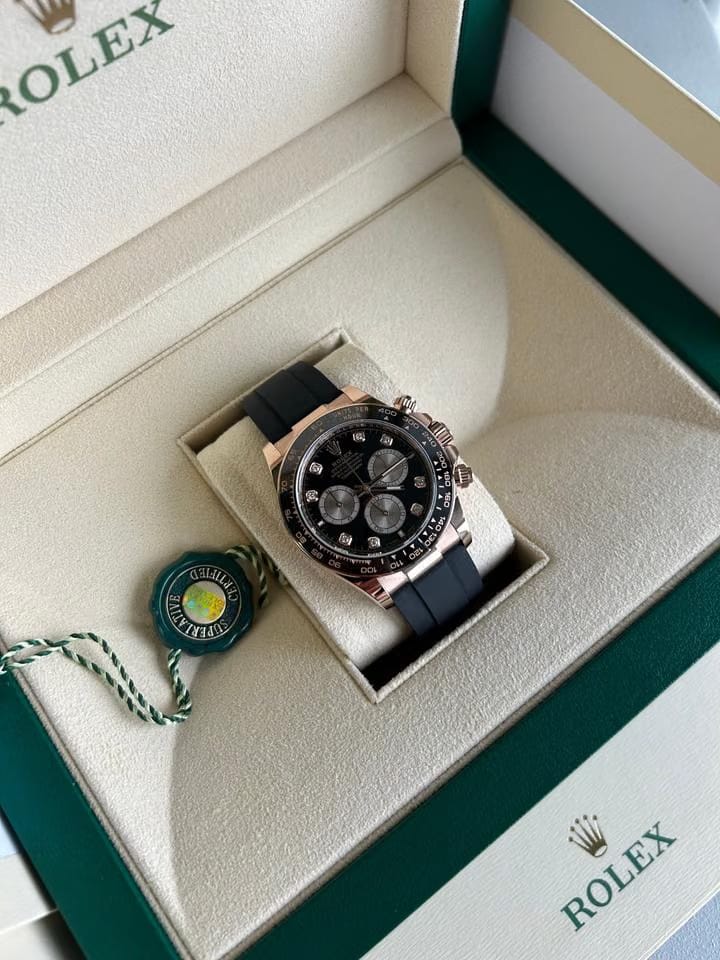 Rolex | Daytona | 126515LN | Rose gold | 40 mm | Rubber | Black | Automatic