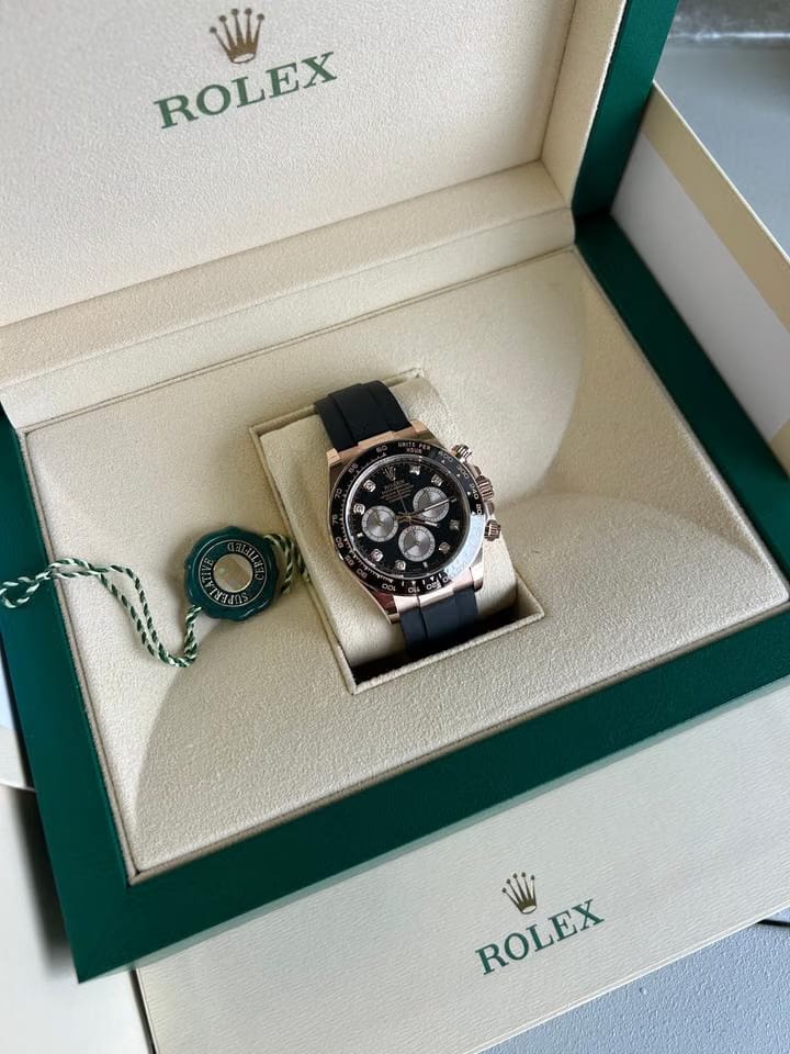Rolex | Daytona | 126515LN | Rose gold | 40 mm | Rubber | Black | Automatic