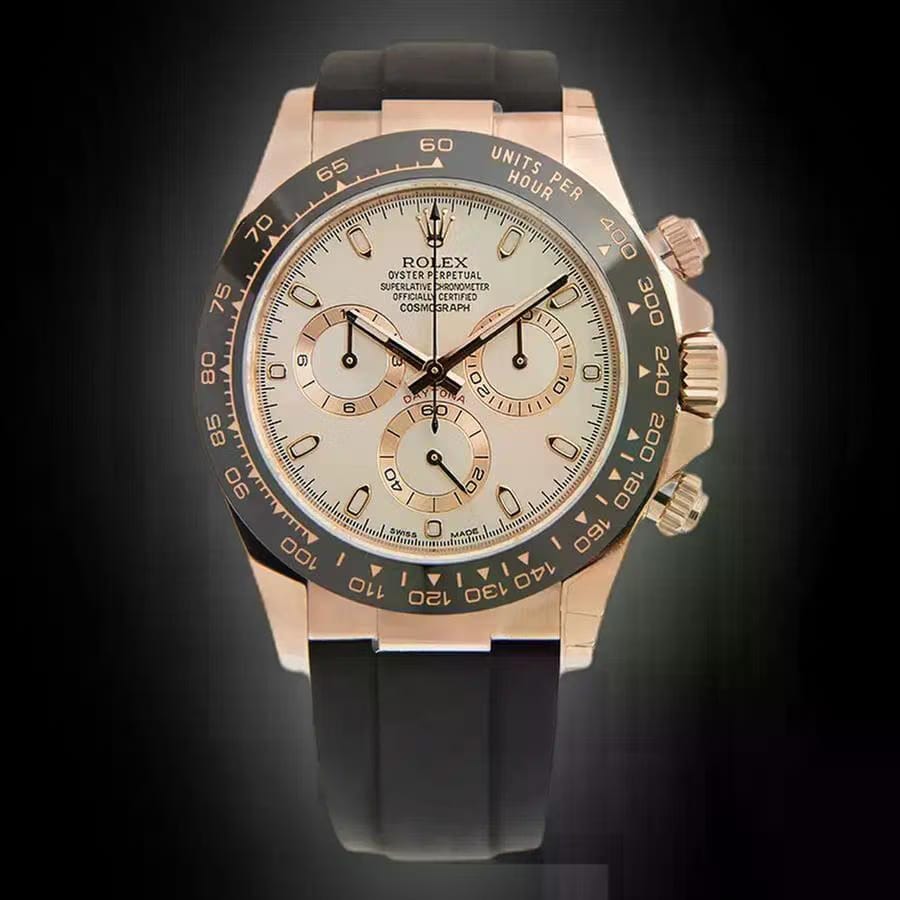 Rolex | Daytona | 116515ln | Rose gold | 40 mm | Rubber | White | Automatic
