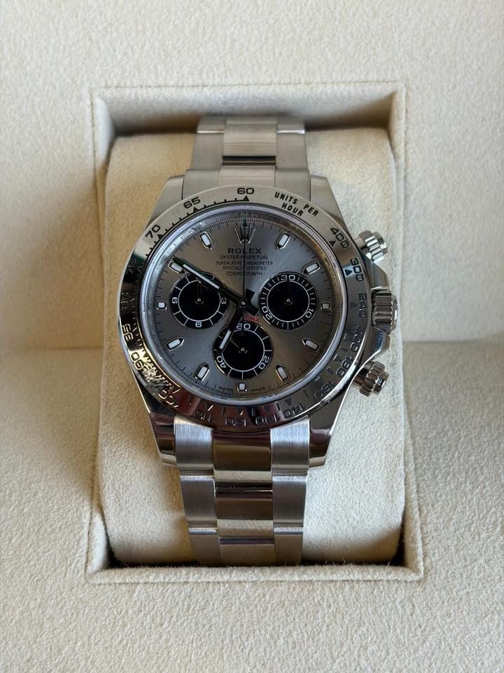 Rolex | Daytona | 116509 | White gold | 40 mm | White gold | Silver (solid) | Automatic