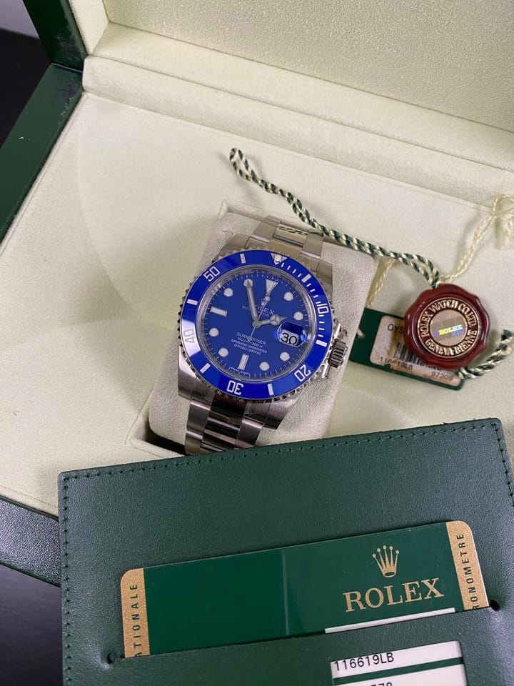 Rolex | Submariner | 116619LB | White gold | 40 mm | White gold | Blue | Automatic