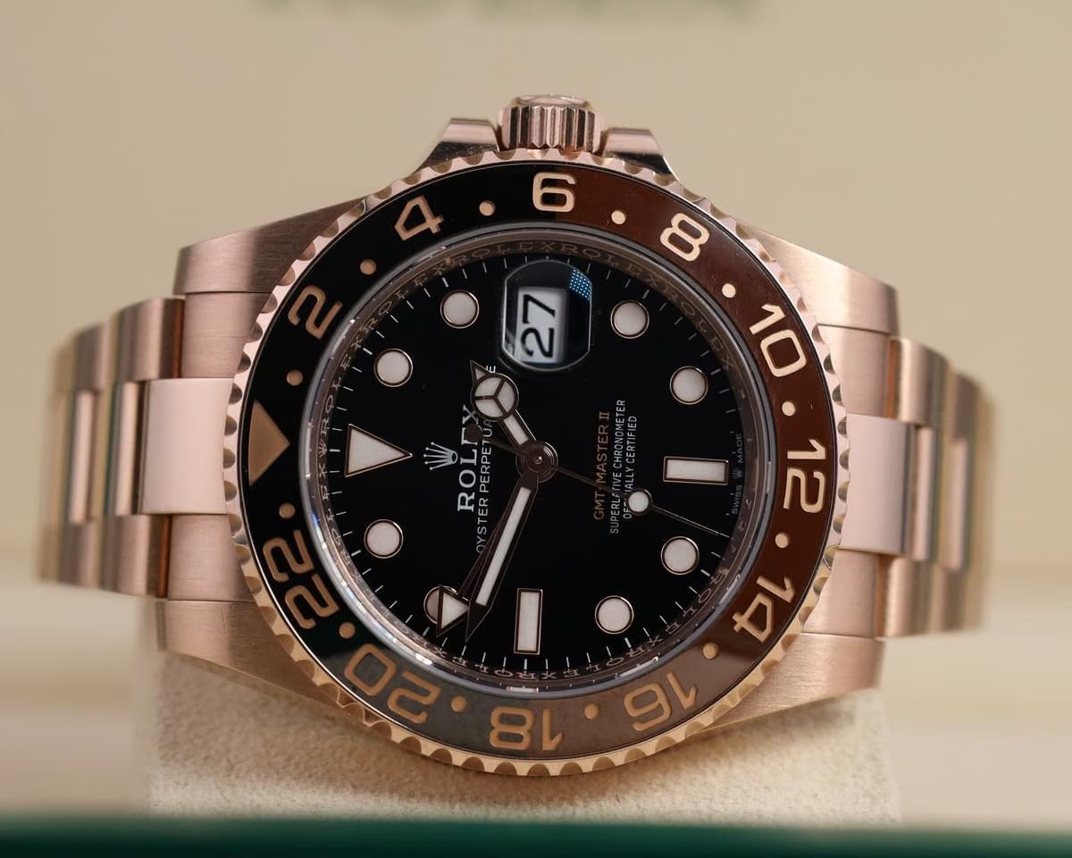 Rolex | GMT-Master II | 126715CHNR | Gold/Steel | 40 mm | Rose gold | Black | Automatic